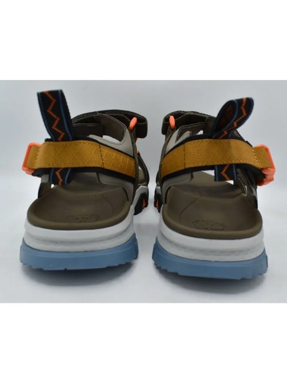 Timberland Mens Size 12 Garrison Trail Strap Brown Grey Open Toe Sandals Shoes‎